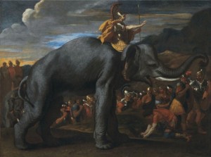 hannibal-traversant-les-alpes-a-dos-elephant-nicolas-poussin